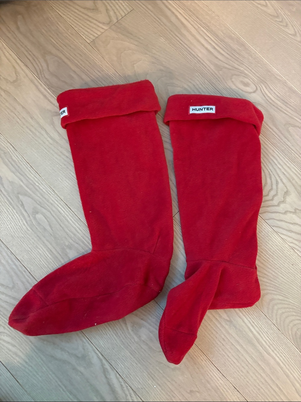 Hunter Red Fleece Boot Liners